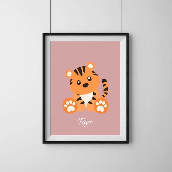 Cute Tiger - Rosa
