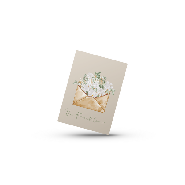 Vi Kondolerer - Kondolence (Minikort)