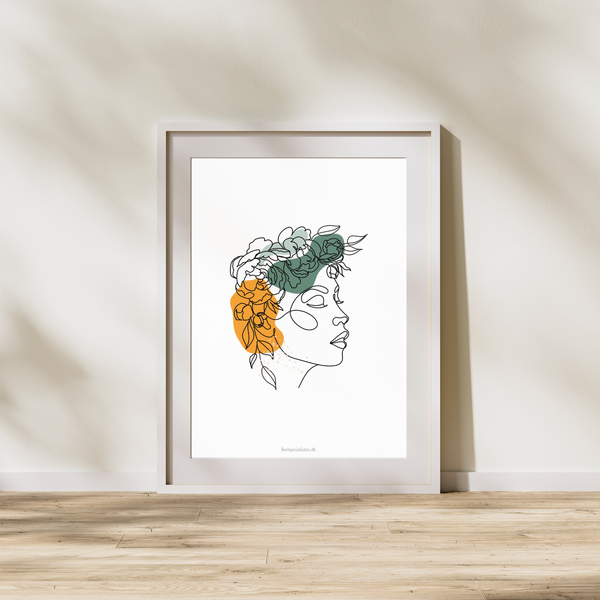 Simple Lines - Lady 2  (Plakat)