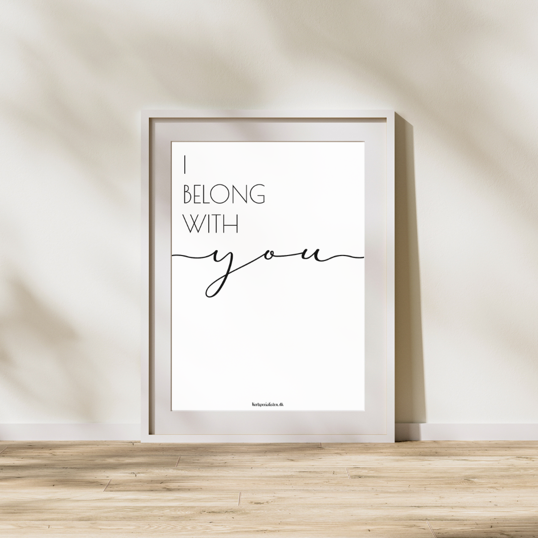 I belong with you - Plakat