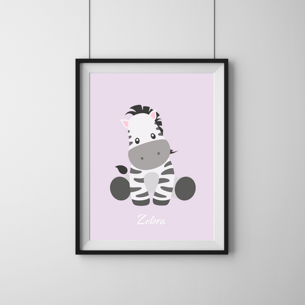 Cute Zebra - Lyselilla