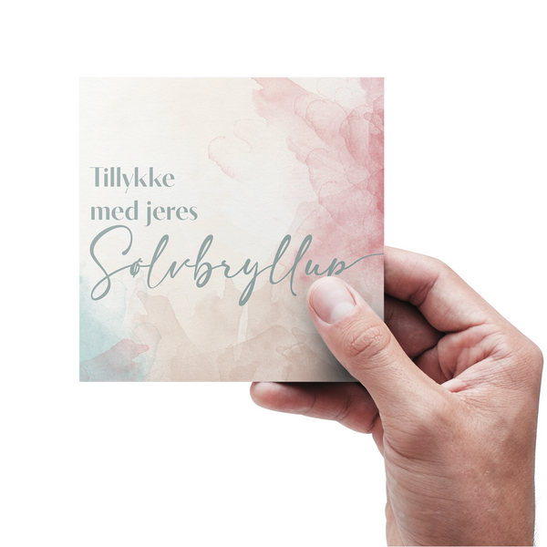 Tillykke med jeres sølvbryllup - Kort