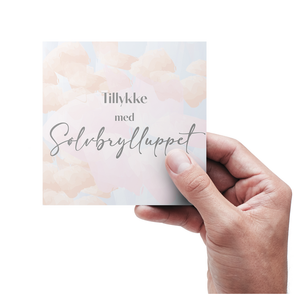 Tillykke med sølvbrylluppet - Kort