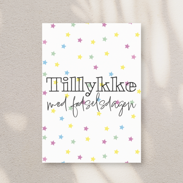 Tillykke med fødselsdagen - Sprinkles (kort)