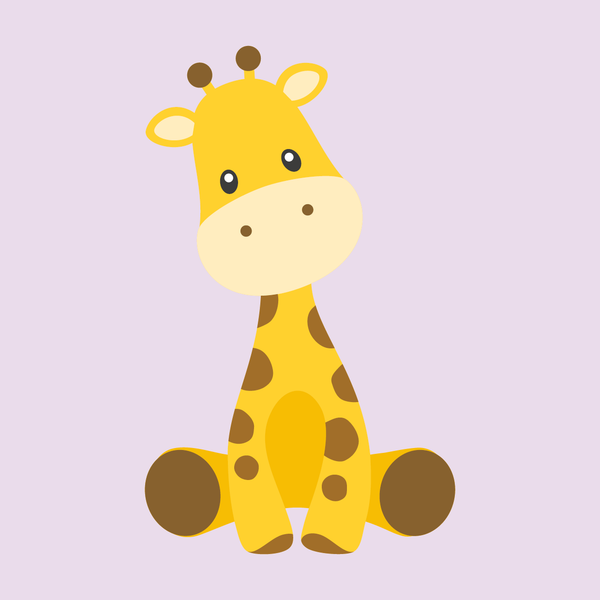 Cute Giraf - Lyselilla