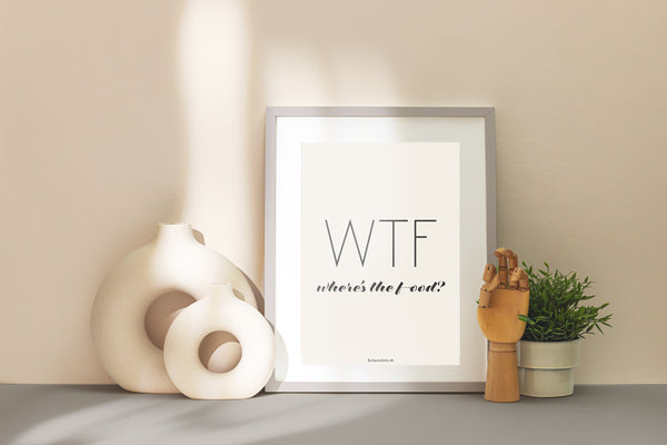 WTF where is the food - Plakat
