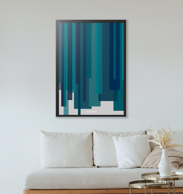 Abstract - Blå  (Plakat)