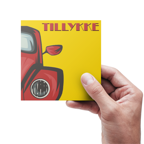 Tillykke - Bil - Kort
