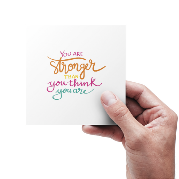 You are stronger - Kort