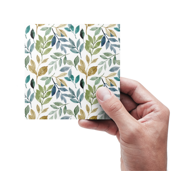 Akvarel Blomster Tapet No. 3 - Kort
