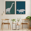 Dinosaur Silhouette No 2 - Plakat