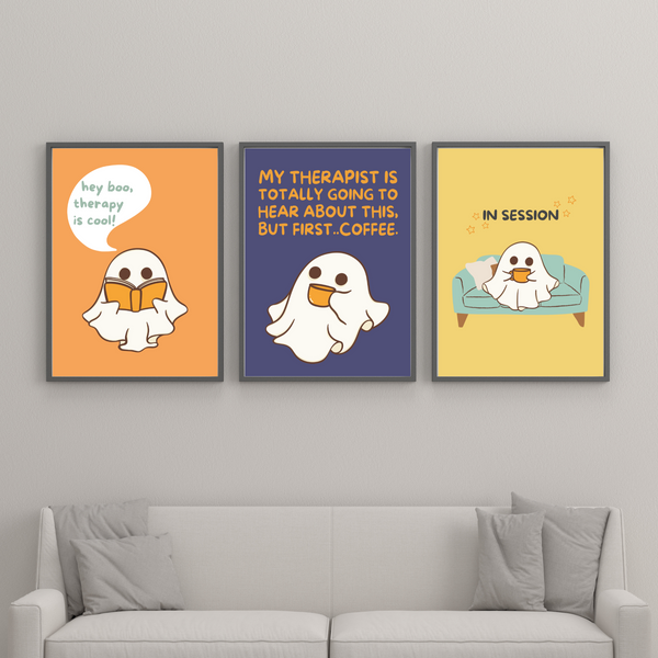 But first... Coffee - Halloween Plakat