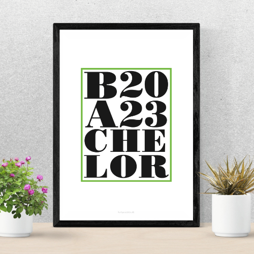 Grøn Bachelor 2023 -  Plakat