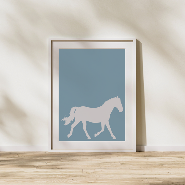 Silhouette - Hest (Plakat)