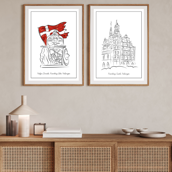 Kronborg Castle - Hand Drawn Plakat