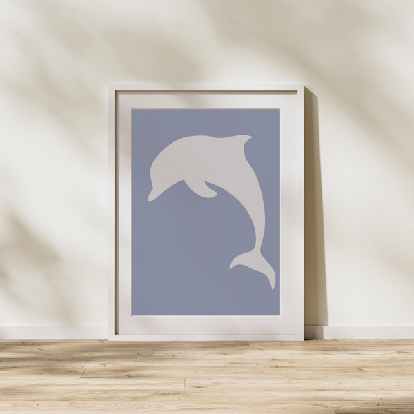 Silhouette - Delfin (Plakat)