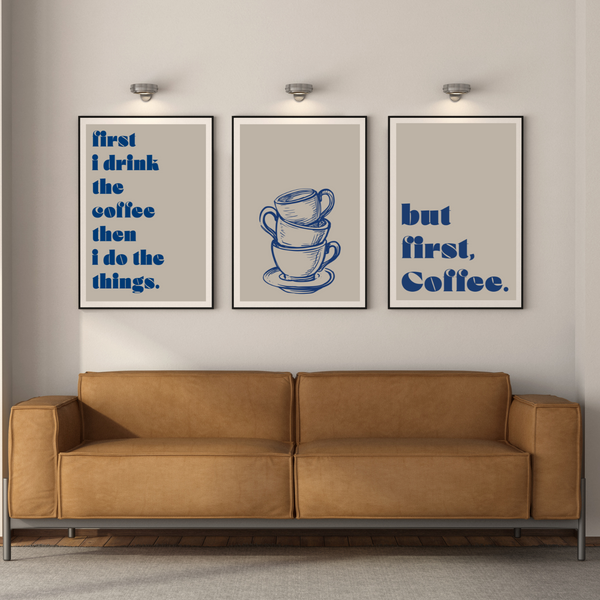 Coffee cups - Plakat