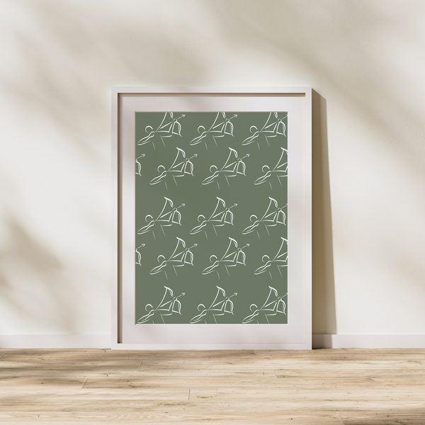 Skytte / Sagittarius Tapet - Håndtegnet Plakat