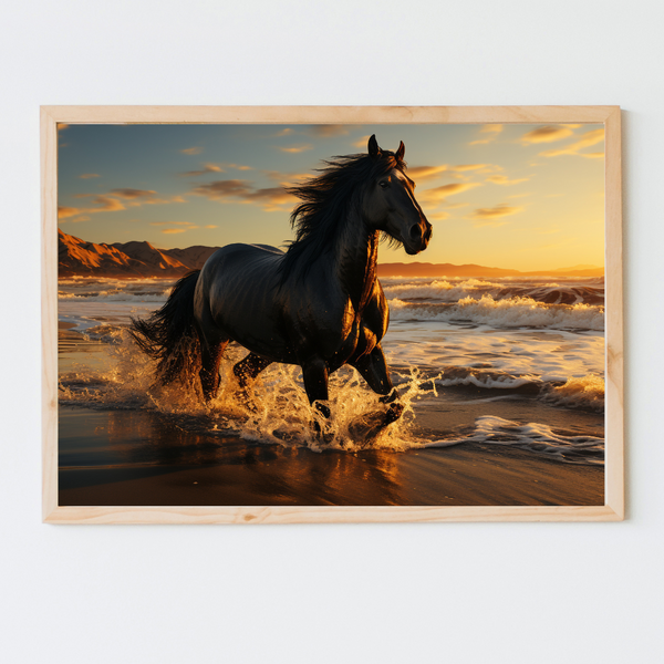 Strand Hest - Plakat