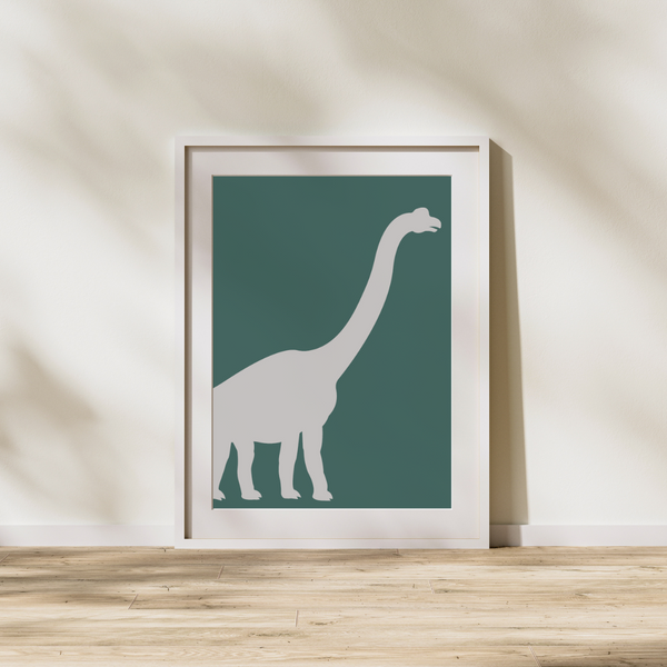 Dinosaur Silhouette No 1 - Plakat