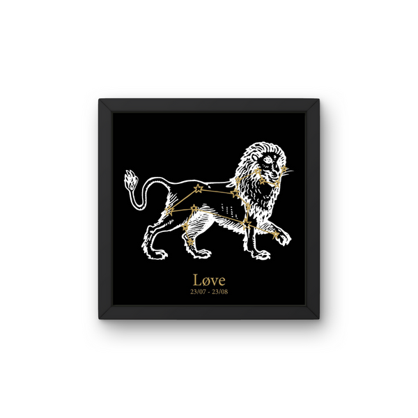 Stjernetegnet Løven  - Plakat inkl. Ramme