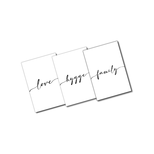 Love-Hygge-Family - Kortpakke (3stk)