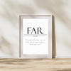 Far (definition) -  Plakat