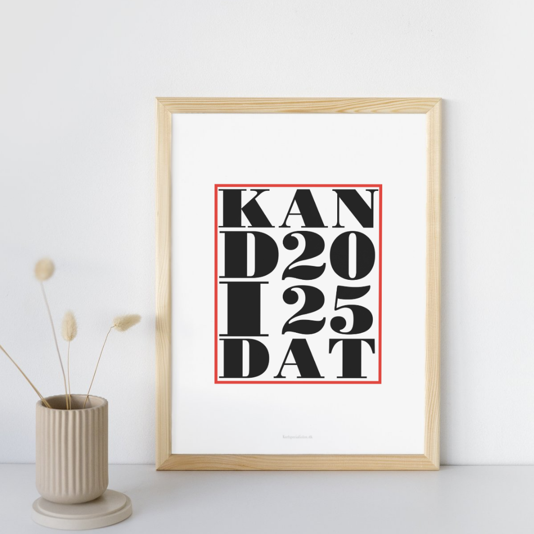 Rød Kandidat 2025 -  Plakat