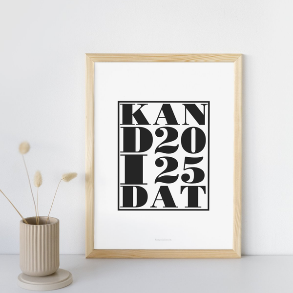 Sort Kandidat 2025 -  Plakat
