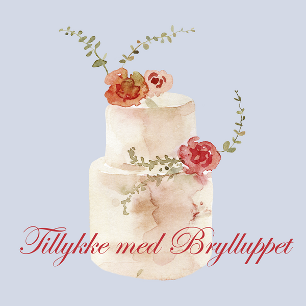 Tillykke med Brylluppet - Bryllupskage (Kort)