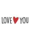 Love You - Minikort