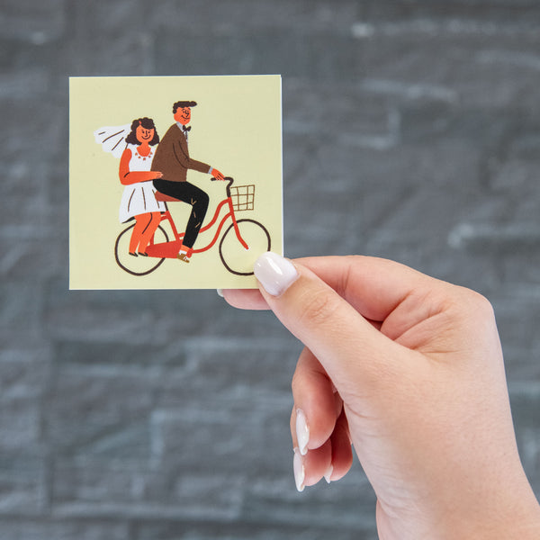 Brudepar cykler (Minikort)