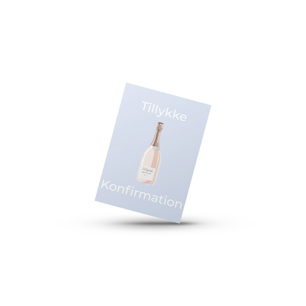 Konfirmationskort - Bobler (Minikort)