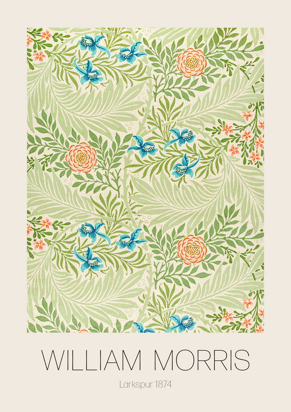 William Morris - Larkspur (Plakat)