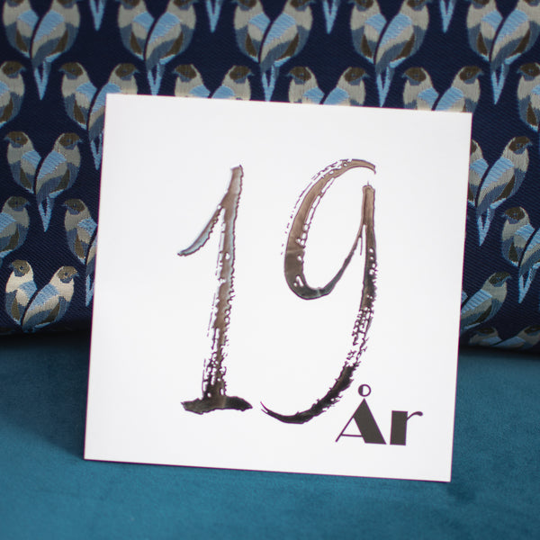 19 ÅR - Fødselsdagskort