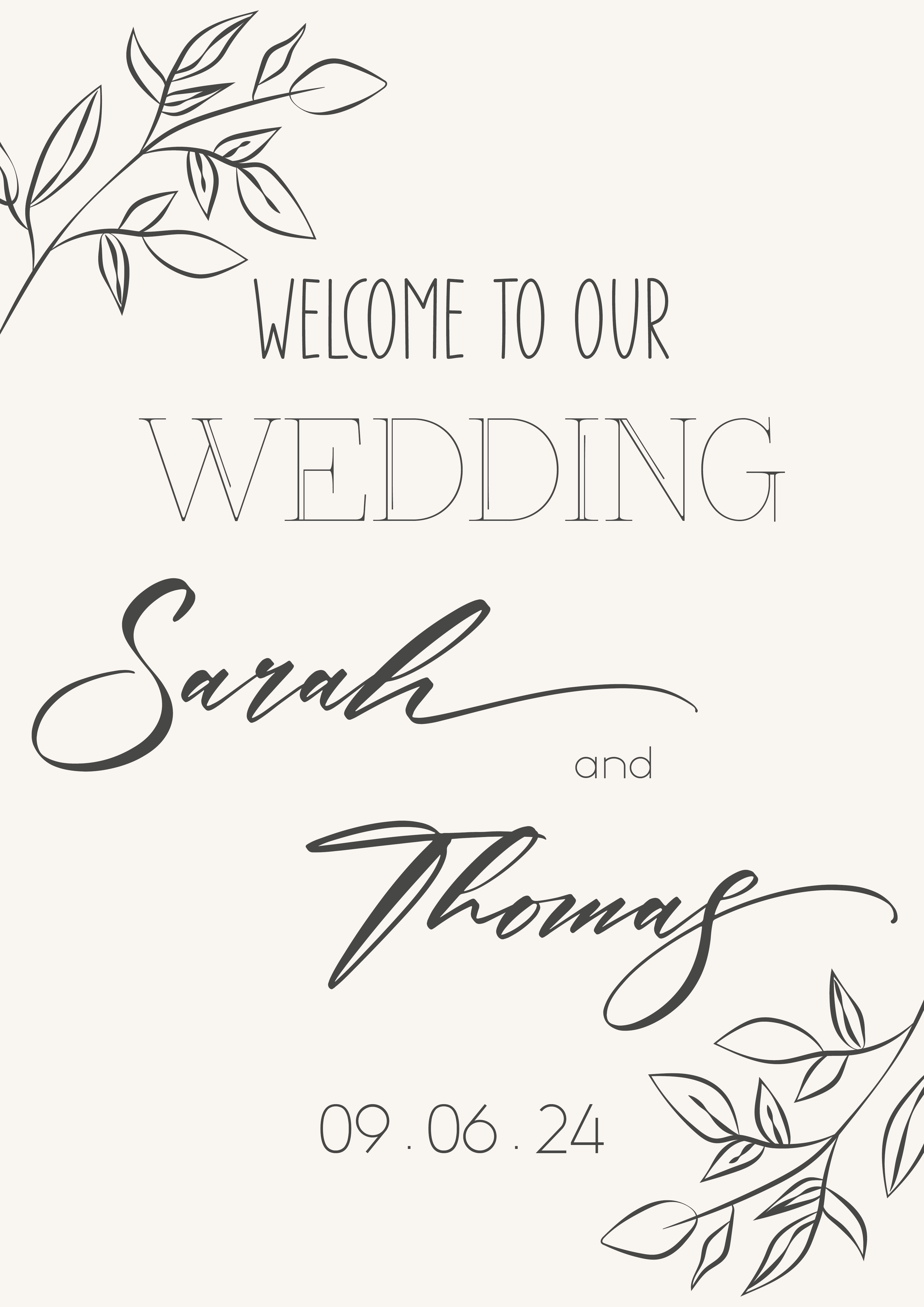 Wedding Sign Poster No3