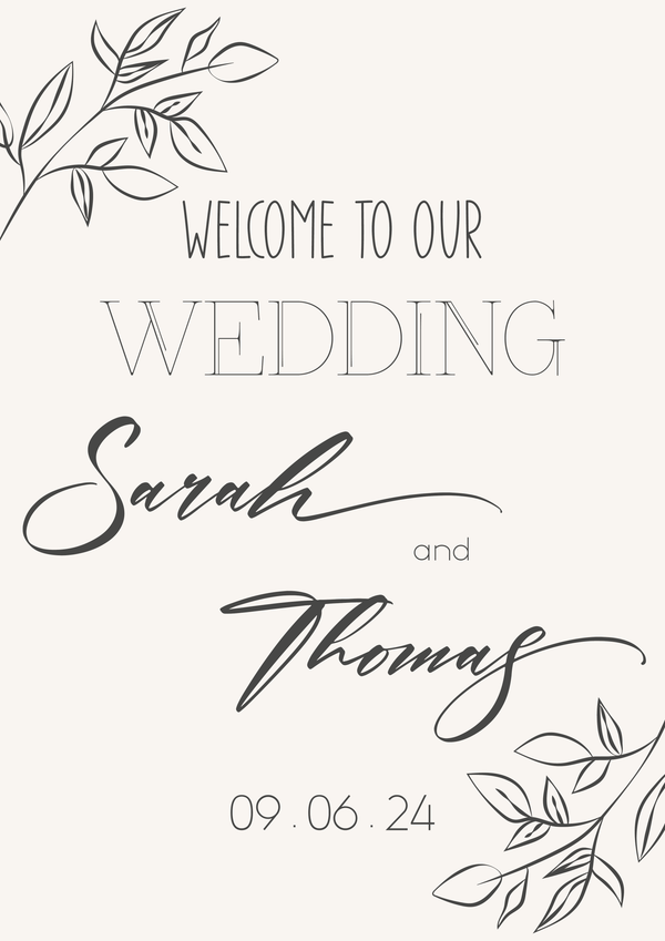 Wedding Sign Poster No3
