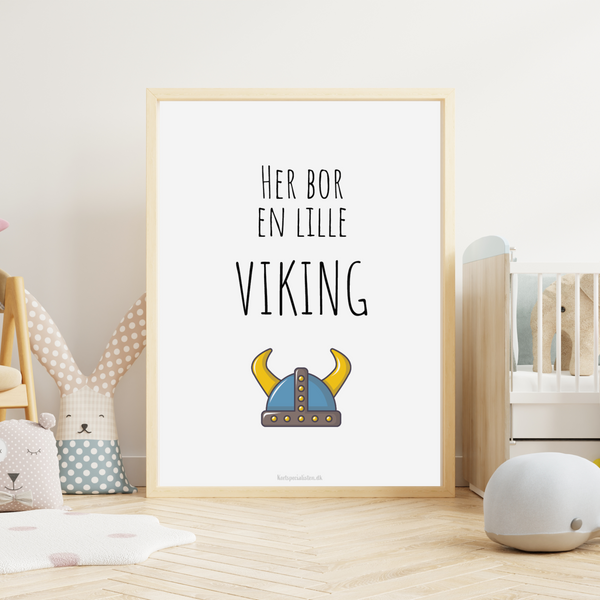 Her bor en lille Viking  - Plakat