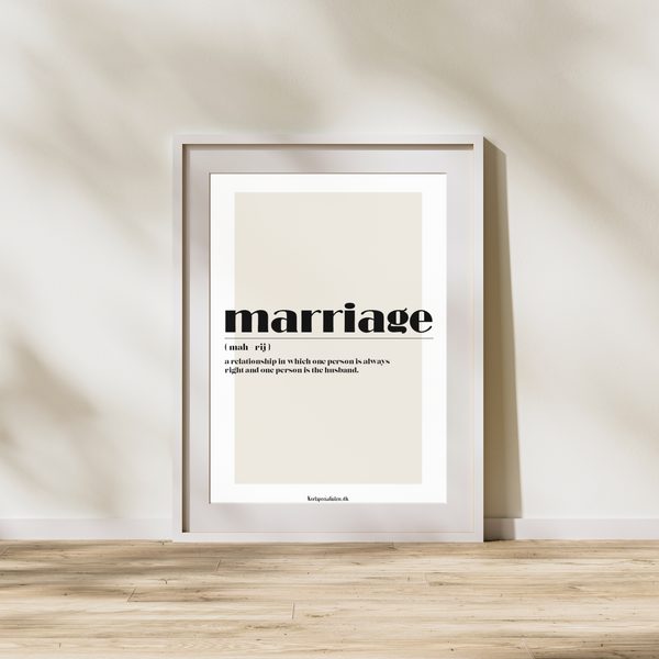 Marriage - Plakat