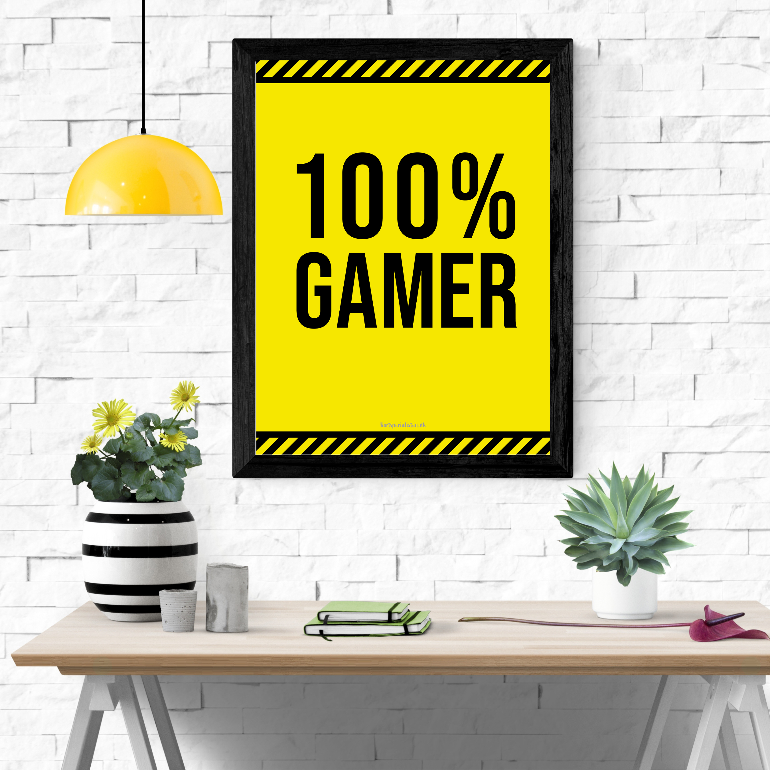 100% Gamer 2 - Gul (Plakat)