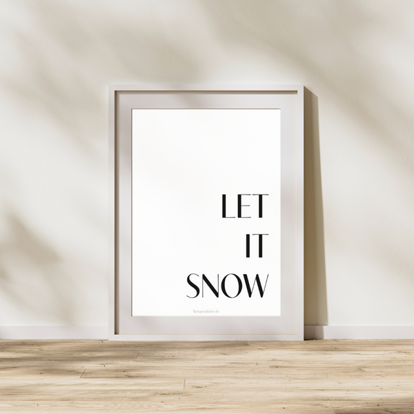 Let it snow - Plakat