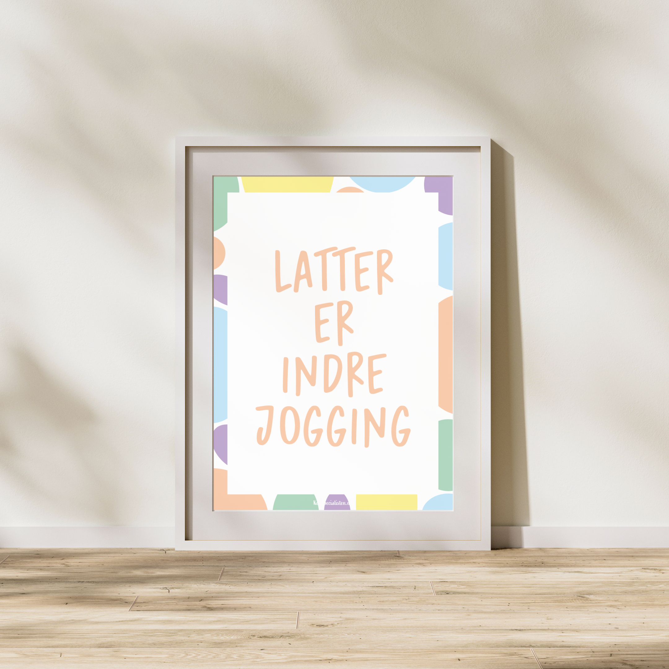 Latter er indre jogging - Plakat