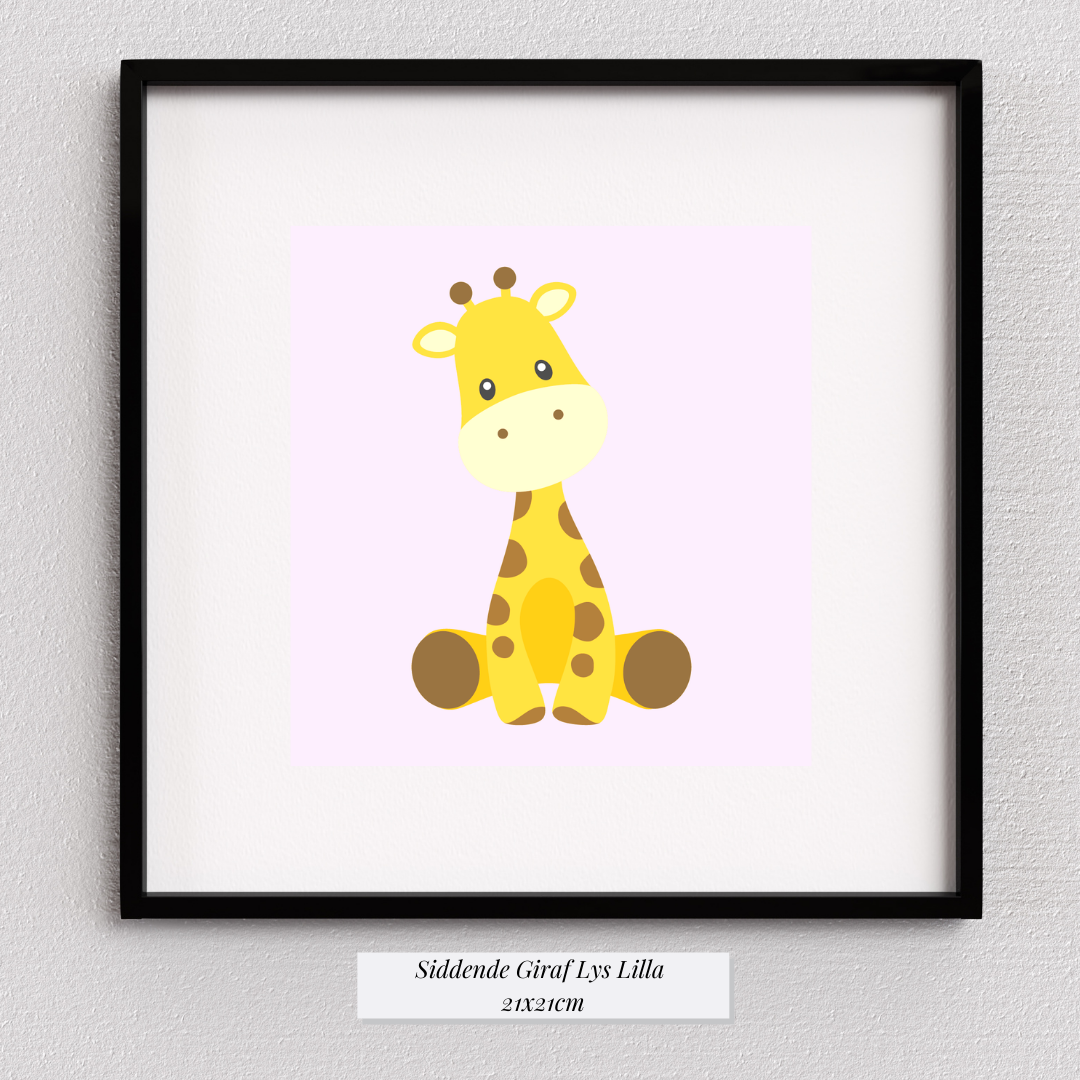 Cute Giraf - Lyselilla