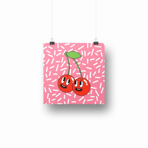 Cherries - Plakatkort