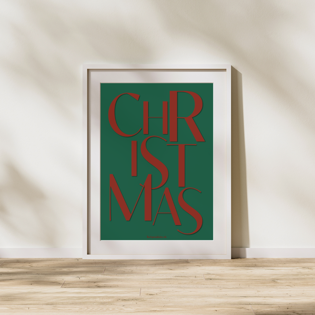 Christmas grøn - Plakat