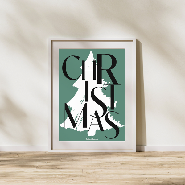 Christmas grøn - Plakat