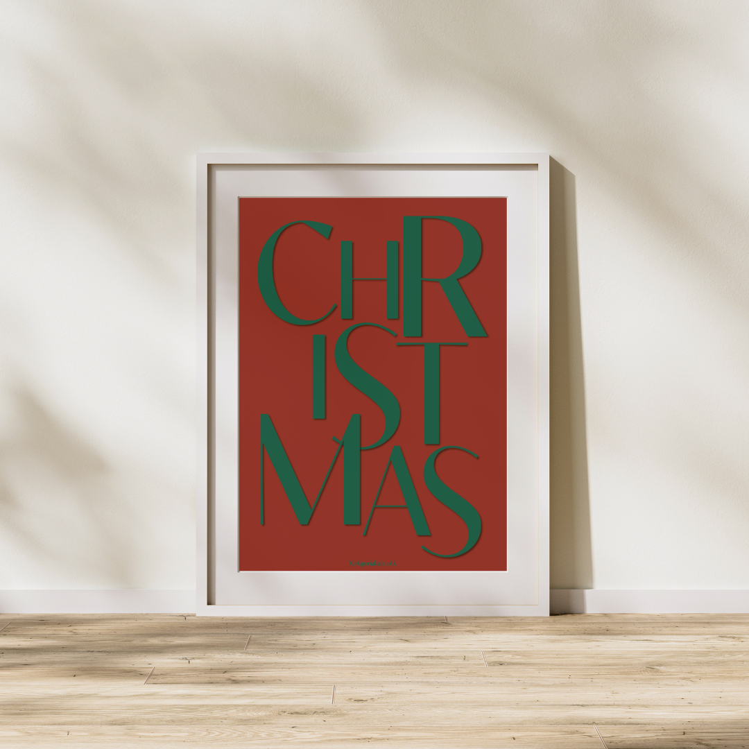 Christmas rød - Plakat
