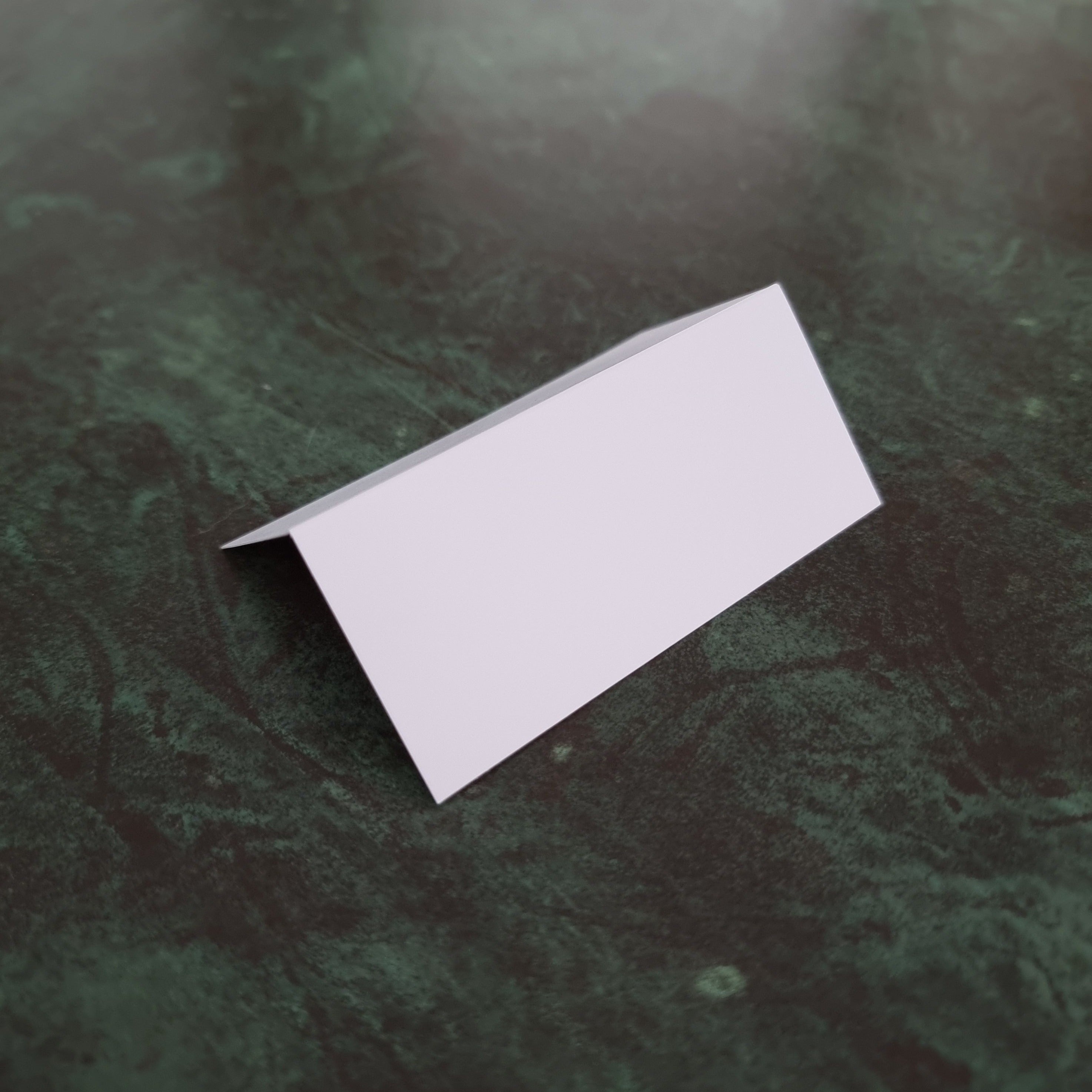 Hvidt Bordkort (10stk)