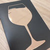 Vin glas - Foliekort