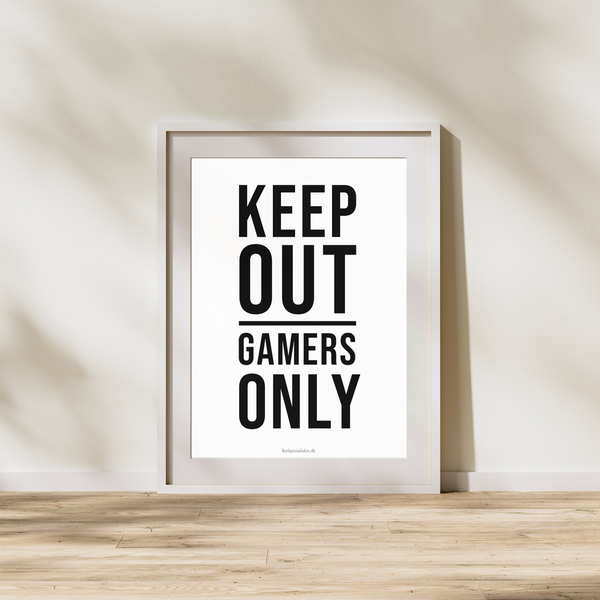 Keep Out - Hvid (Plakat)